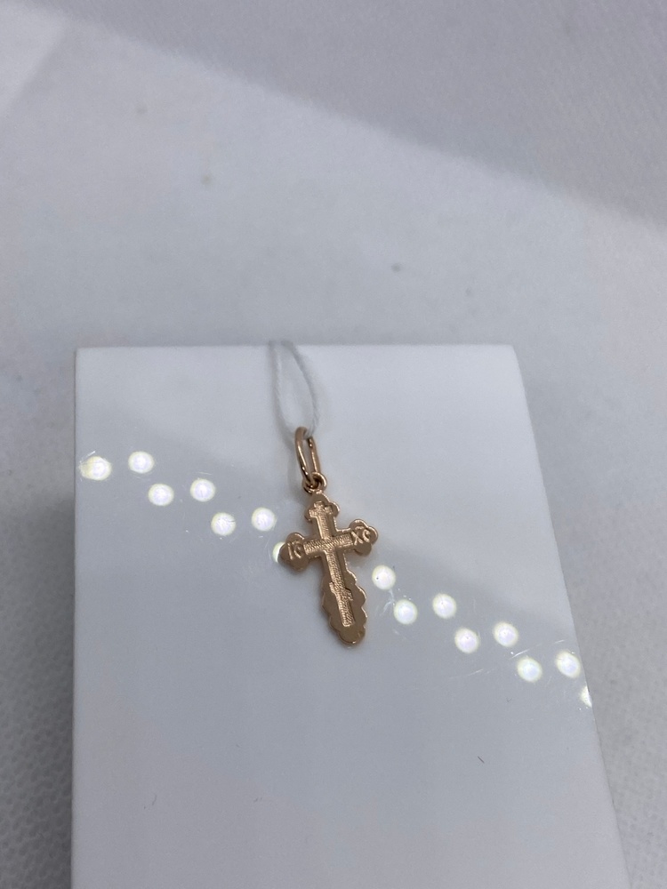 ПОДКБК585 ПОДВЕСКА КРЕСТ БЕЗ КАМНЯ (Au 585)