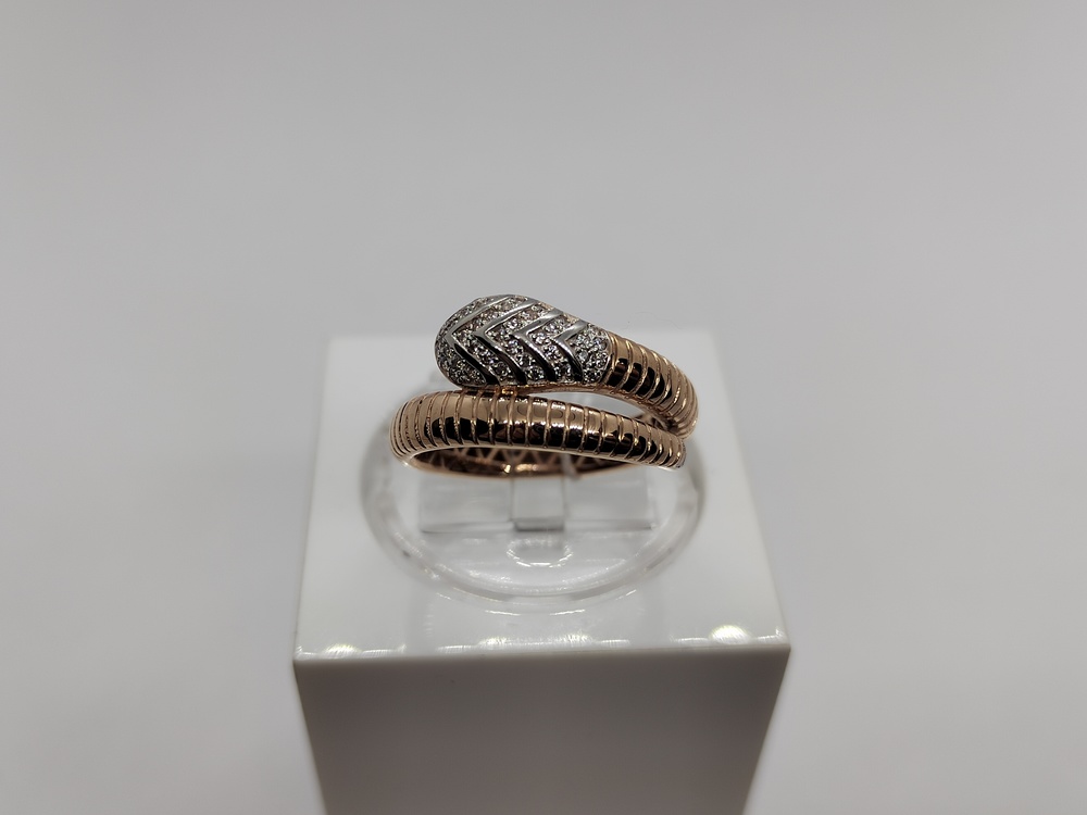 КОЛЬЦО С КАМНЯМИ (Au 585)