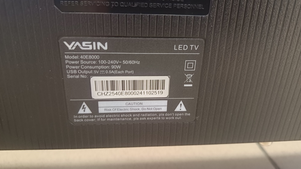 LED Телевизор Yasin 40E8000
