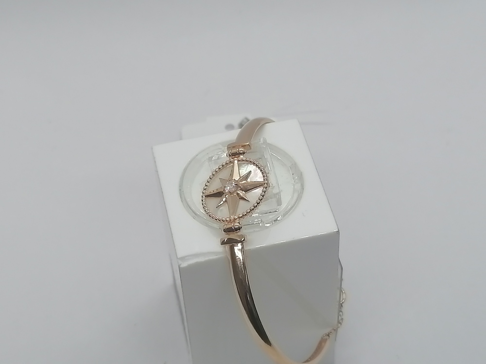 БРАСЛЕТ ЖЕСТКИЙ с камнем (Au 585)