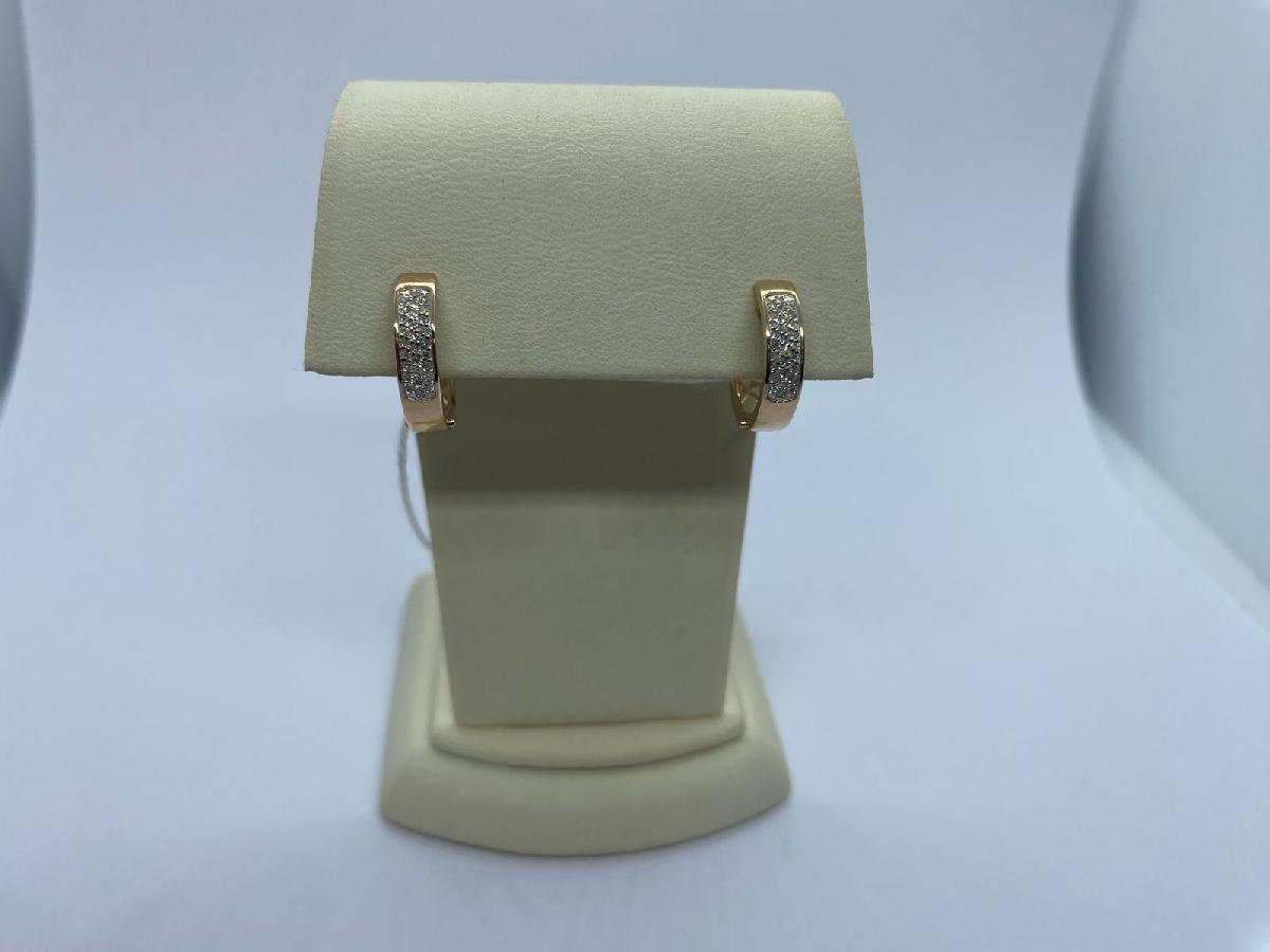 СКМИ585 СЕРЬГИ С КАМНЯМИ (Au 585)