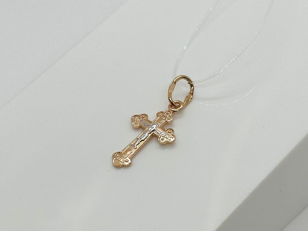 ПОДВЕСКА КРЕСТ без камня (Au 585)