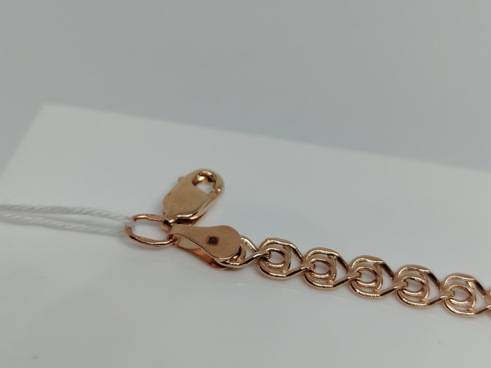 БРАСЛЕТ ПУСТОТЕЛЫЙ Лав Au 585