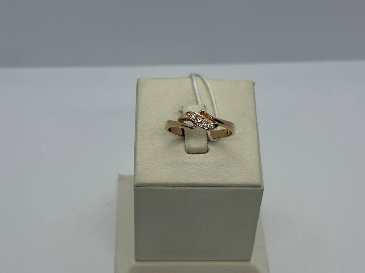 КОЛЬЦО С КАМНЯМИ (Au 585)