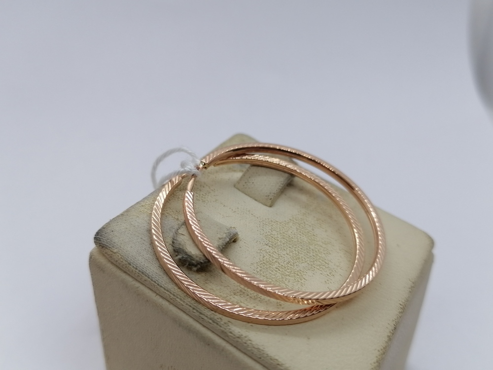 СКОН585 СЕРЬГИ КОНГО (Au 585)