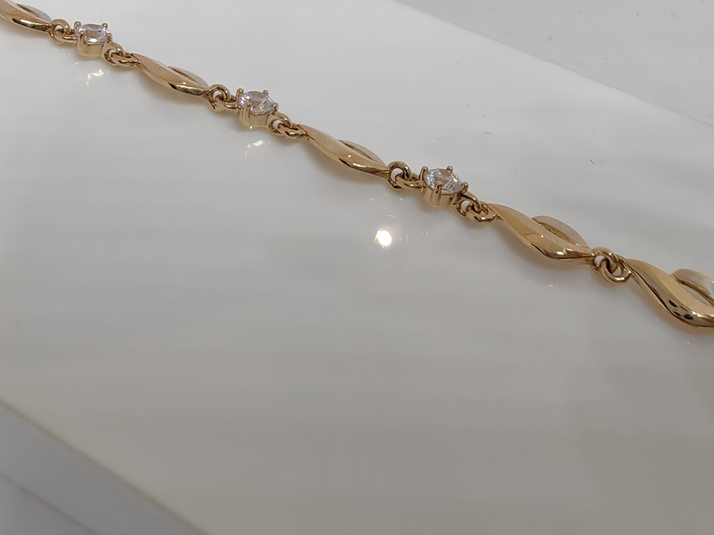 БРАСЛЕТ С КАМНЯМИ (Au 585)