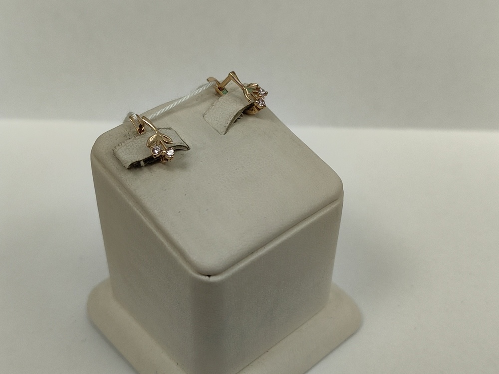 СЕРЬГИ С КАМНЯМИ (Au 585)