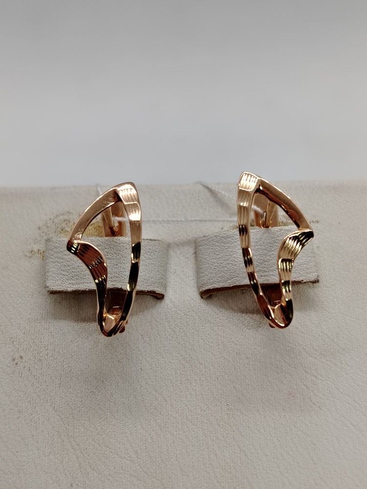 СЕРЬГИ БЕЗ КАМНЯ (Au 585)