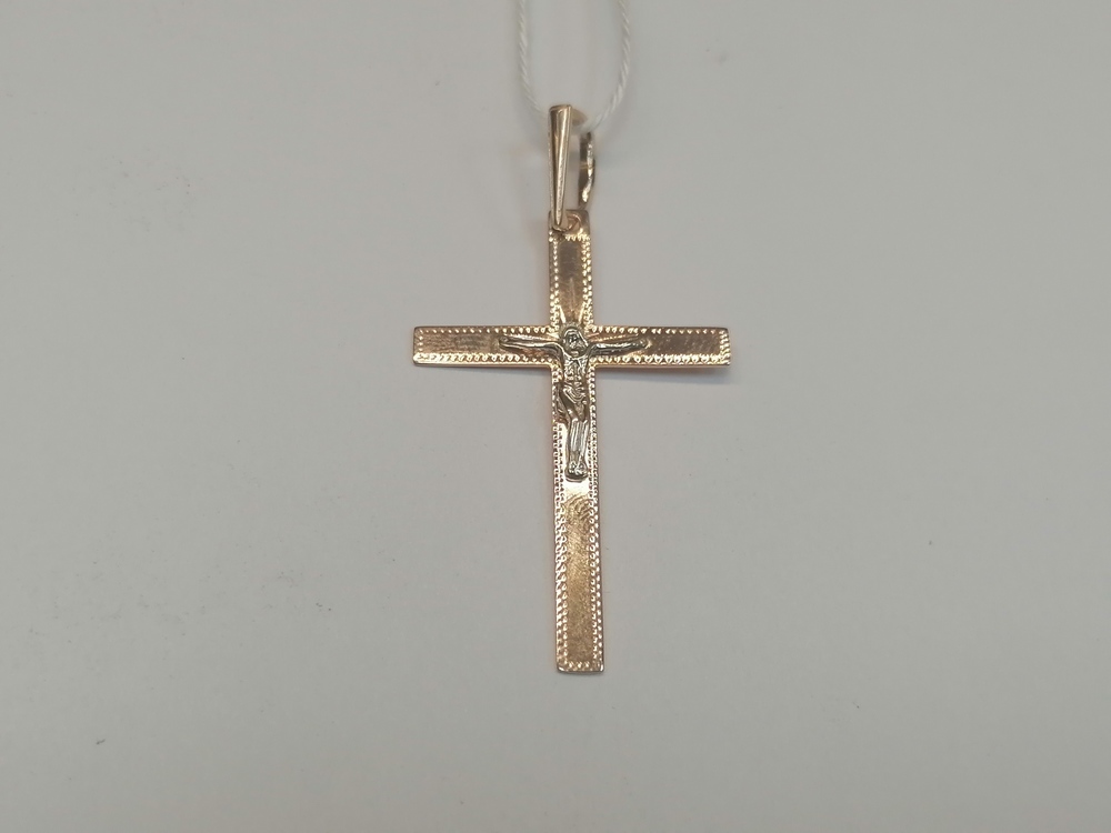 ПОДКБК585 ПОДВЕСКА КРЕСТ БЕЗ КАМНЯ (Au 585) ПОДКБК585 ПОДВЕСКА КРЕСТ БЕЗ КАМНЯ (Au 585)