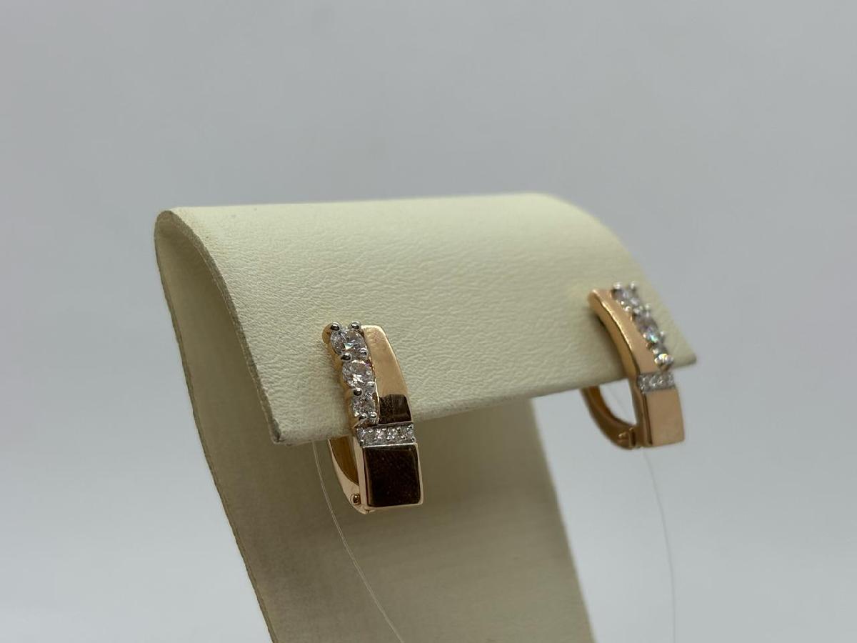 СЕРЬГИ С КАМНЯМИ (Au 585)