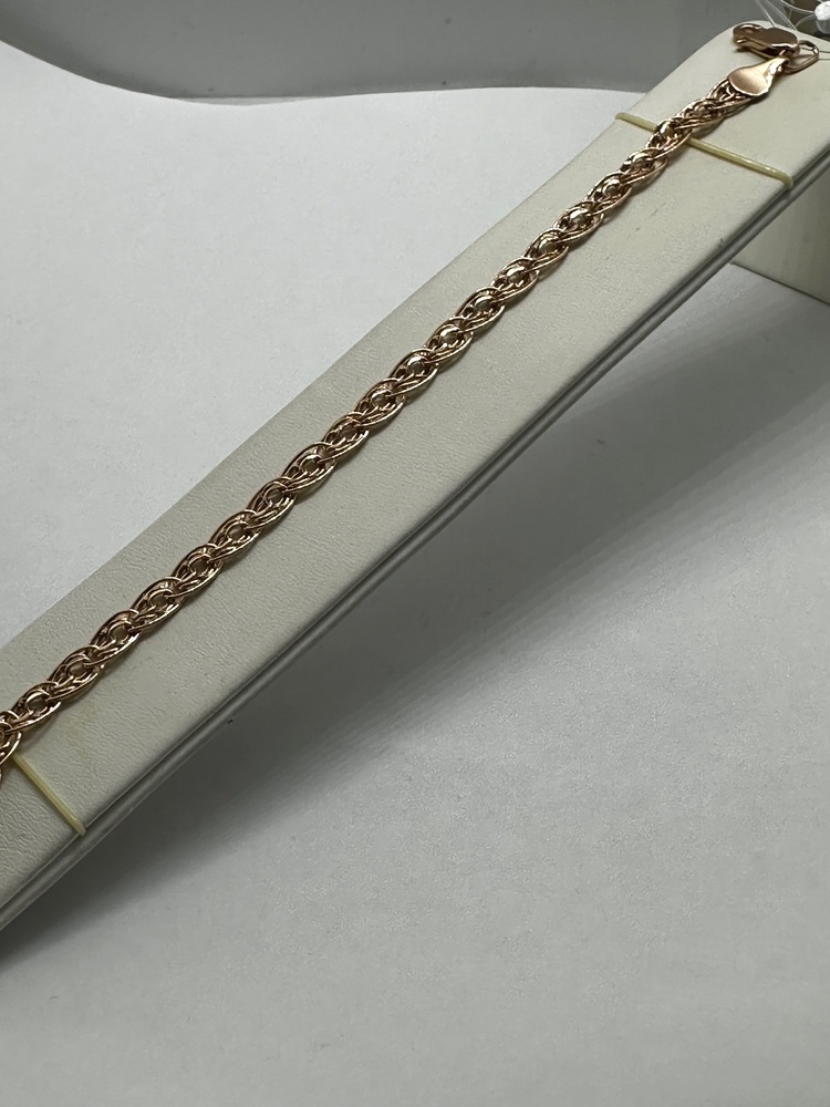 БРАСЛЕТ ПУСТОТЕЛЫЙ Нона-бисмарк (Au 585)