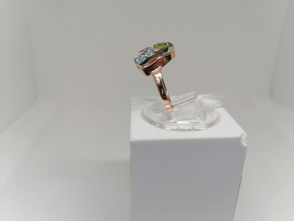 КОЛКМИ585 КОЛЬЦО С КАМНЯМИ (Au 585)