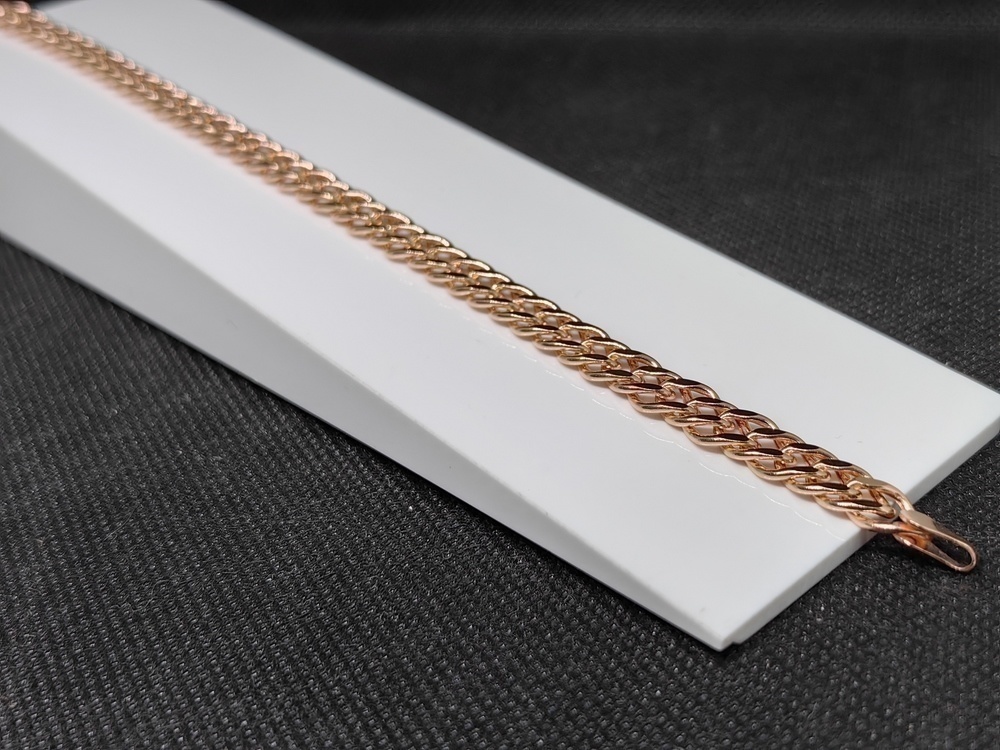 БРАСЛЕТ ПУСТОТЕЛЫЙ Ромб двойной (Au 585)