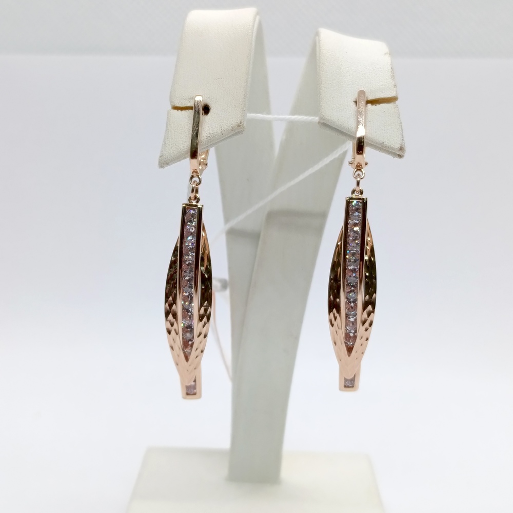 СЕРЬГИ С КАМНЯМИ (Au 585)