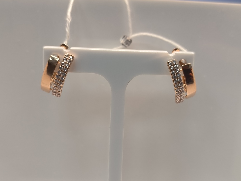 СКМИ585 СЕРЬГИ С КАМНЯМИ (Au 585)