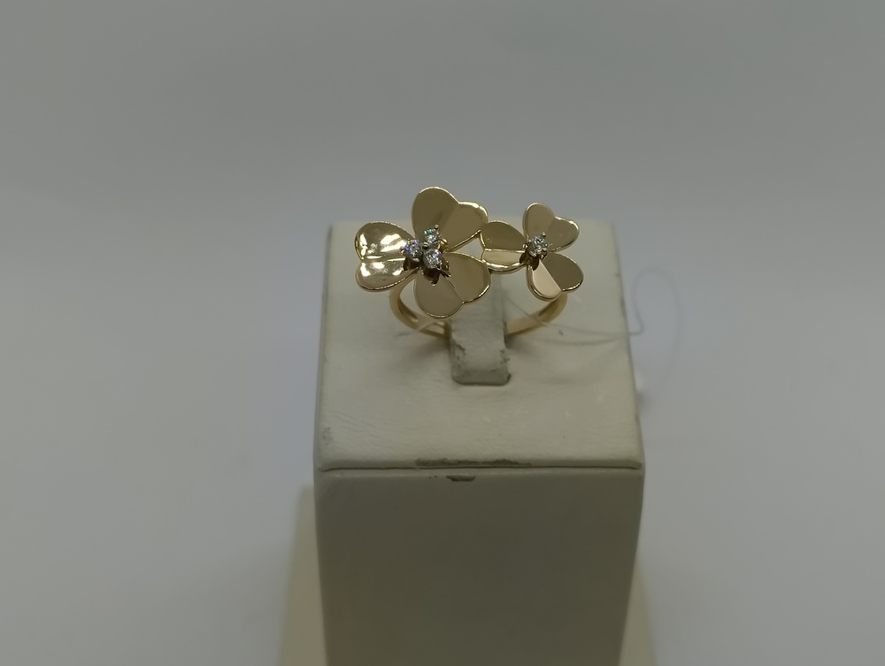 КОЛЬЦО С КАМНЯМИ (Au 585)