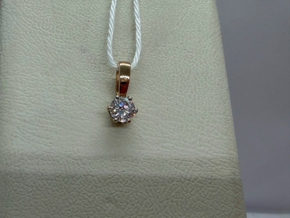 ПОДКМ585 ПОДВЕСКА С КАМНЕМ (Au 585)