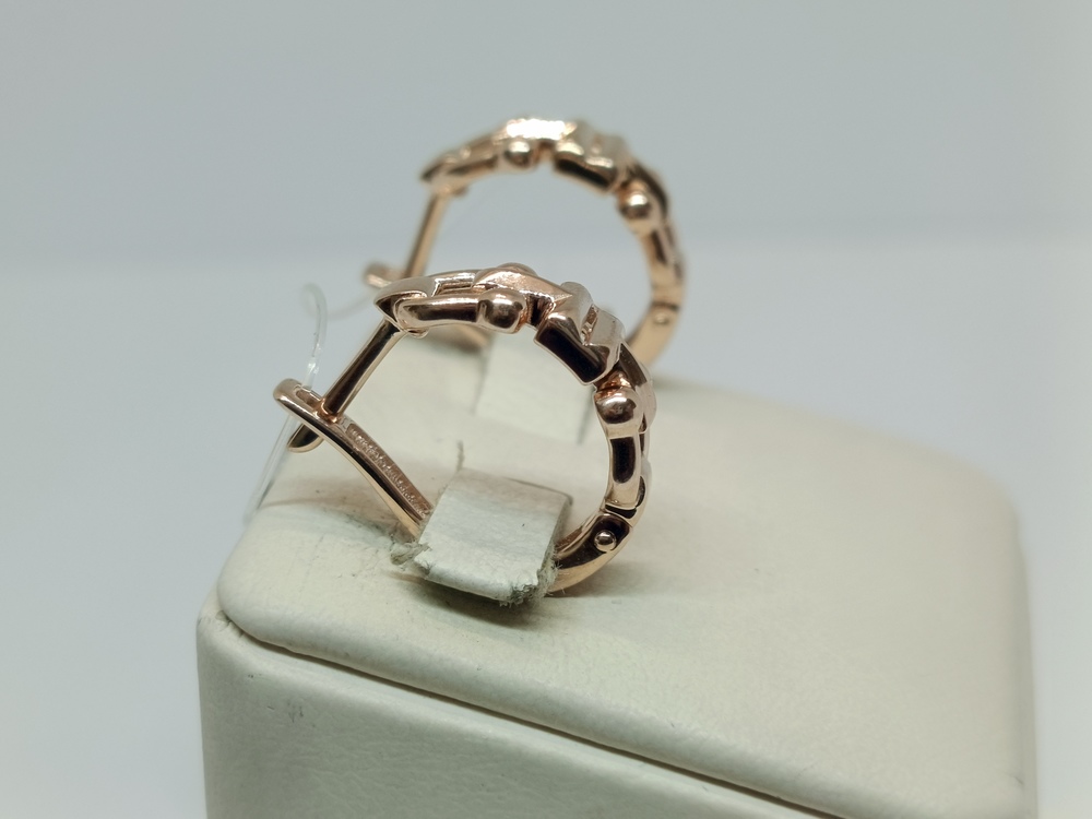 СЕРЬГИ БЕЗ КАМНЯ (Au 585)