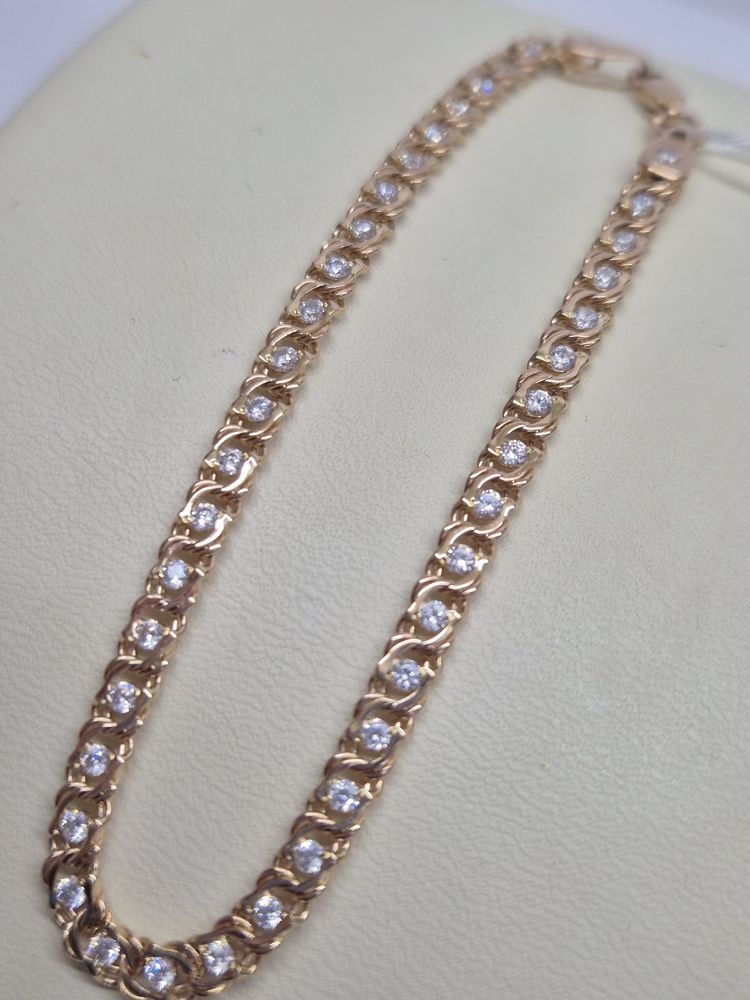 Б585 БРАСЛЕТ С КАМНЯМИ (Au 585)