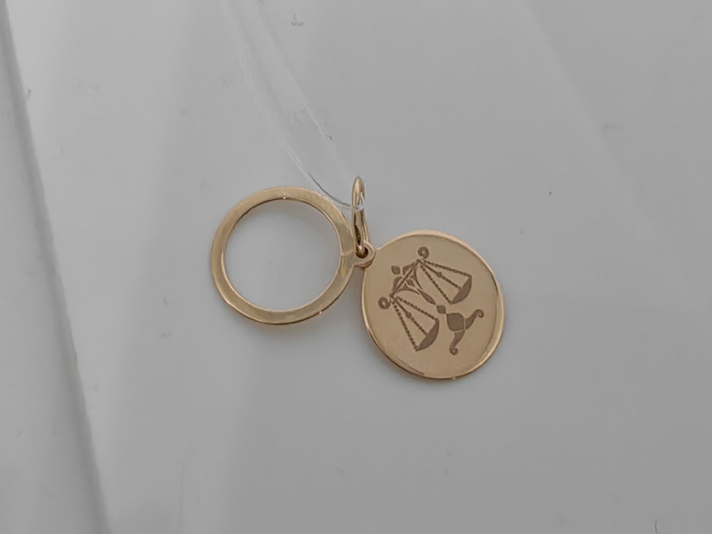 ПОДВЕСКА ЗНАК ЗОДИАКА ВЕСЫ (Au 585)