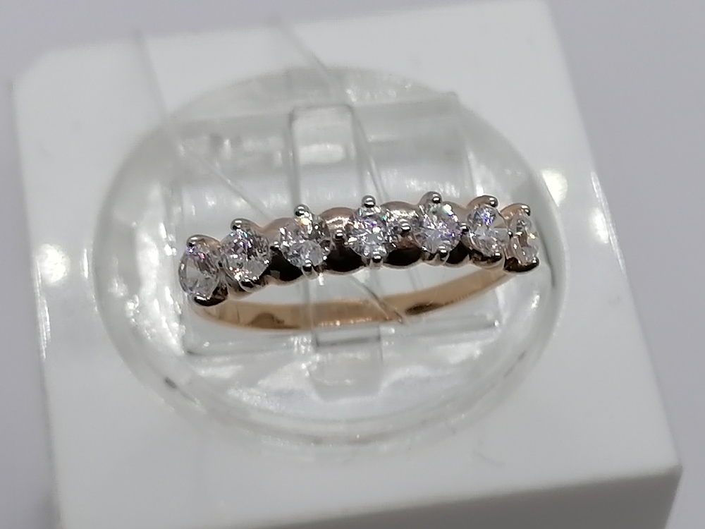 КОЛЬЦО С КАМНЯМИ (Au 585)