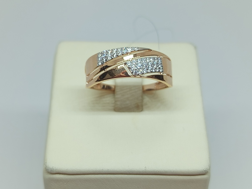 КОЛЬЦО С КАМНЯМИ (Au 585)