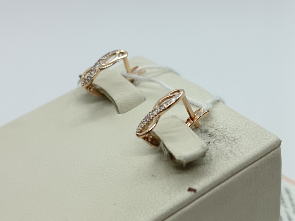 СКМИ585 СЕРЬГИ С КАМНЯМИ (Au 585)