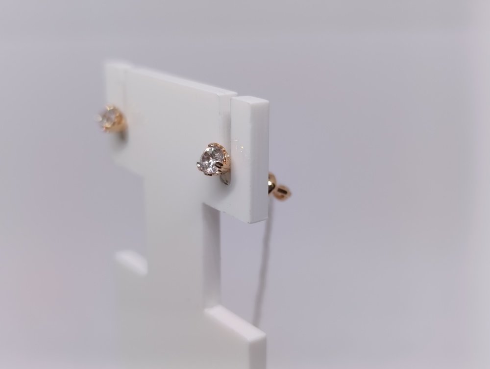 СПУС585 СЕРЬГИ ПУСЕТЫ (Au 585)