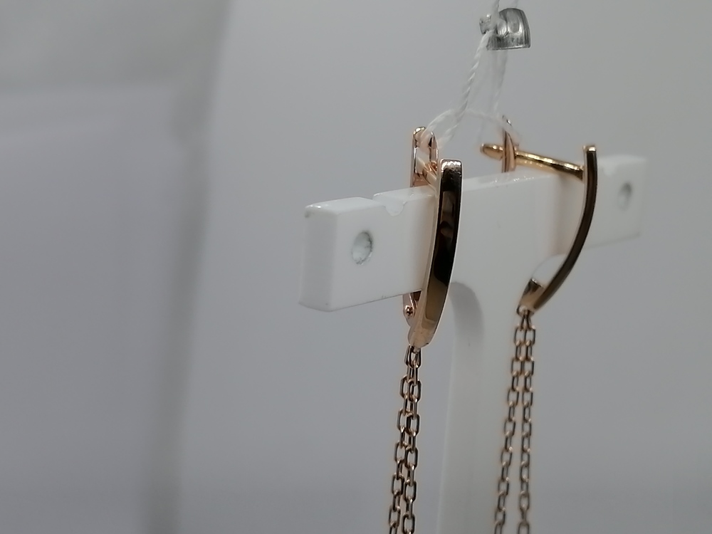 СЕРЬГИ БЕЗ КАМНЯ (Au 585)