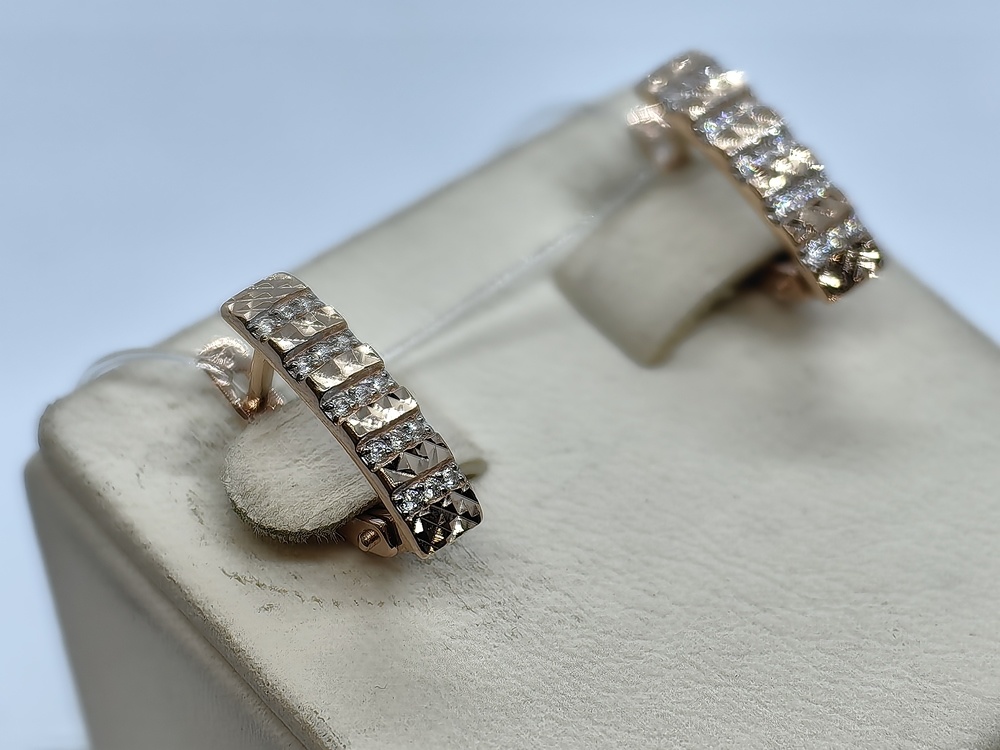 СЕРЬГИ С КАМНЯМИ (Au 585)