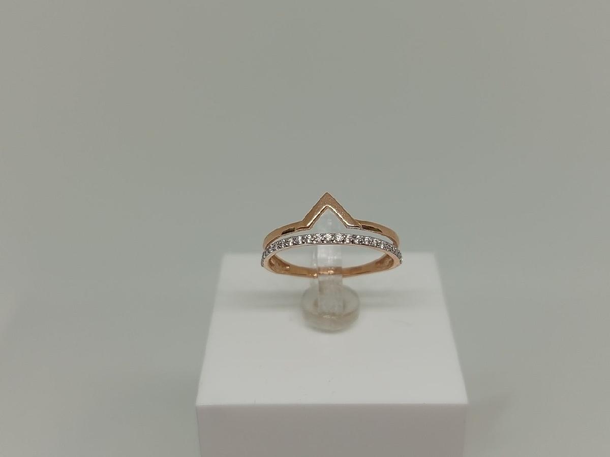 КОЛЬЦО С КАМНЯМИ (Au 585)