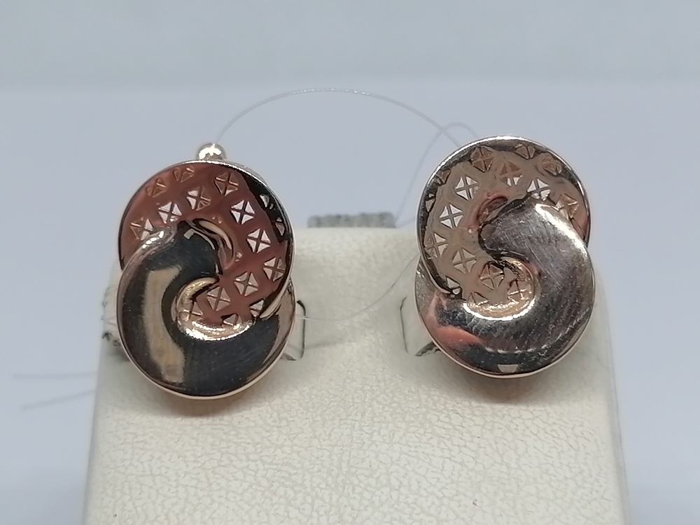 СЕРЬГИ БЕЗ КАМНЯ (Au 585)