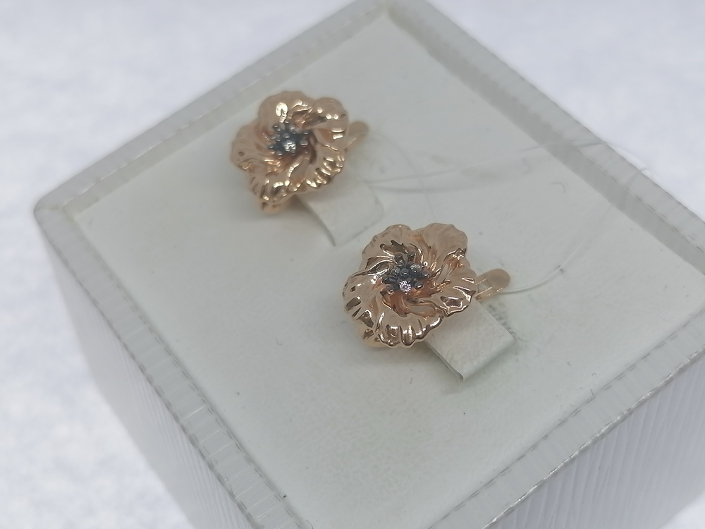 СЕРЬГИ С КАМНЯМИ (Au 585)