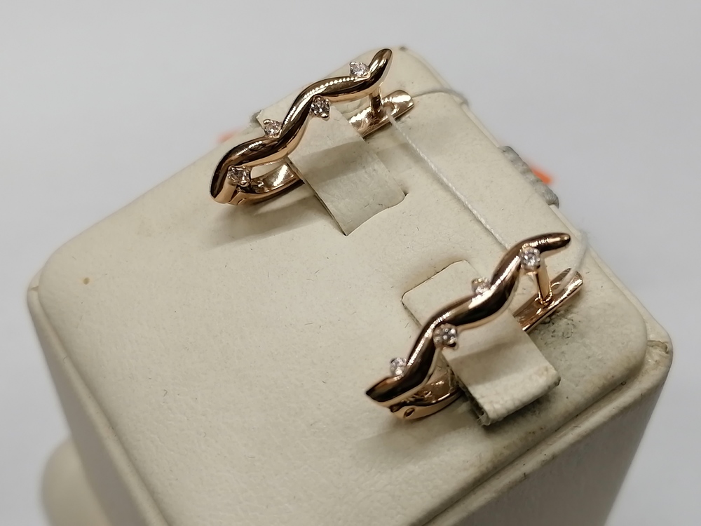 СЕРЬГИ С КАМНЯМИ (Au 585)