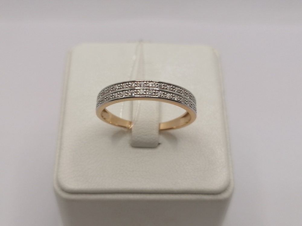 КОЛЬЦО С КАМНЯМИ (Au 585)