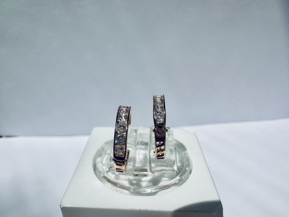 СКМИ585 СЕРЬГИ С КАМНЯМИ (Au 585)