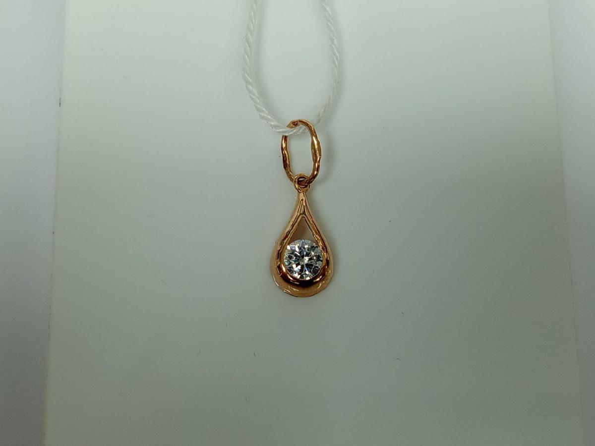 ПОДКМ585 ПОДВЕСКА С КАМНЕМ (Au 585)