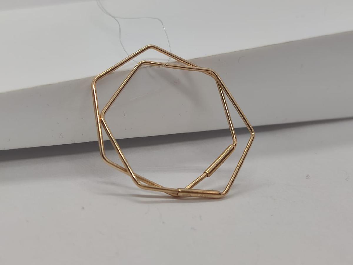 СЕРЬГИ КОНГО без камня (Au 585)