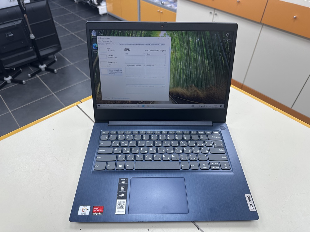 Ноутбук Lenovo IDEAPAD 314ADA05; Silver 3050U, AMD Radeon (TM) Graphics, 12 Гб, 256 Гб, Нет
