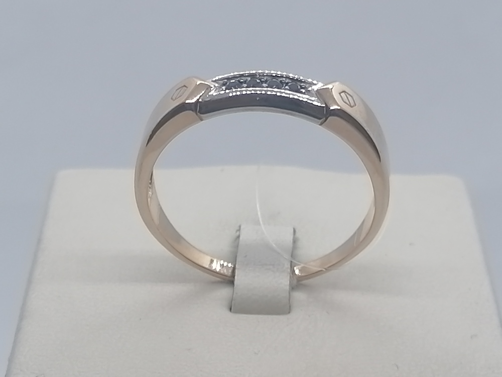 КОЛЬЦО С КАМНЯМИ (Au 585)