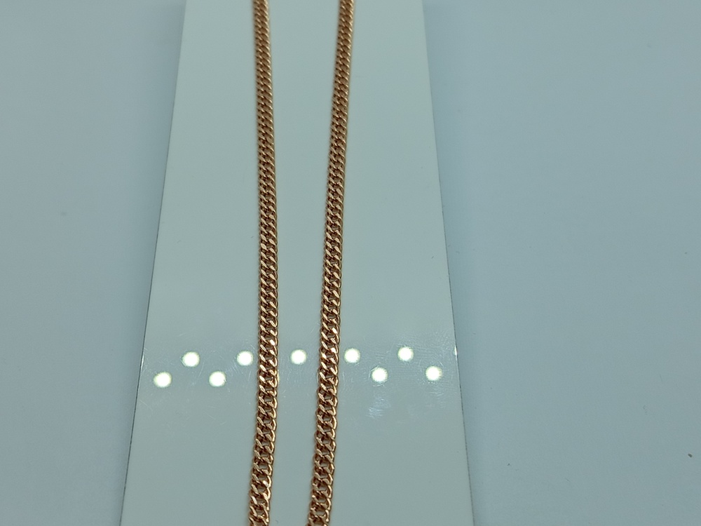 ЦЕПЬ ПУСТОТЕЛАЯ Ромб двойной (Au 585)