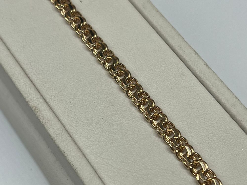 БРАСЛЕТ ПУСТОТЕЛЫЙ Бисмарк Au 585