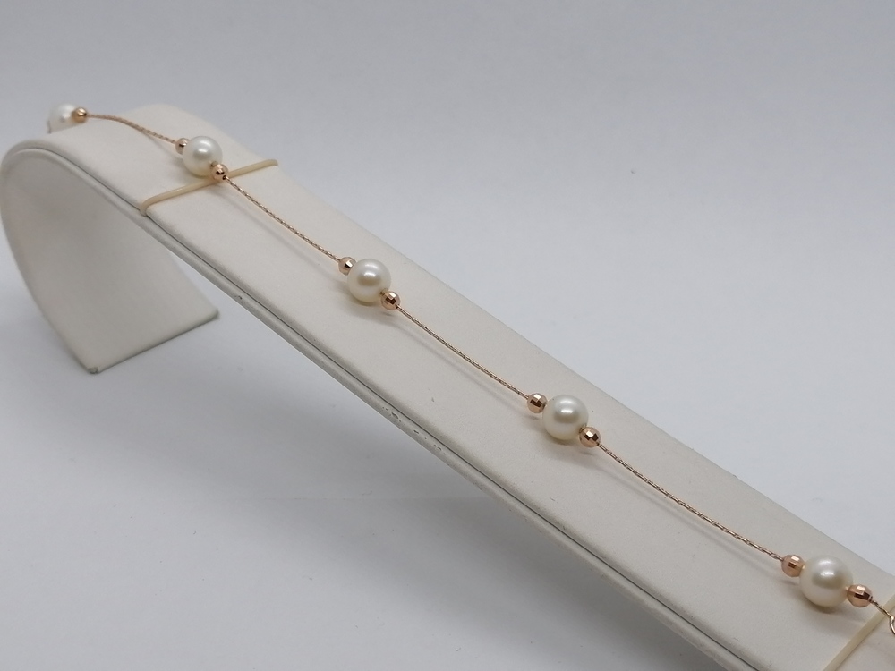 Б585 БРАСЛЕТ С КАМНЯМИ (Au 585)