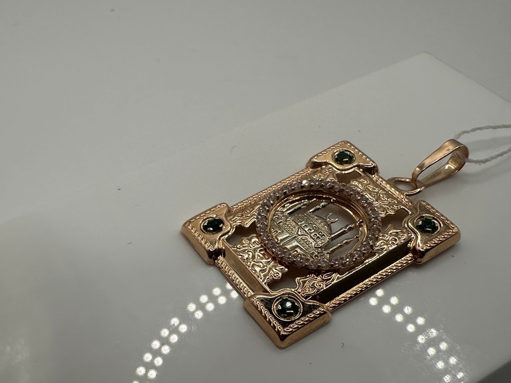 ПОДВЕСКА МЕЧЕТЬ с камнями (Au 585)