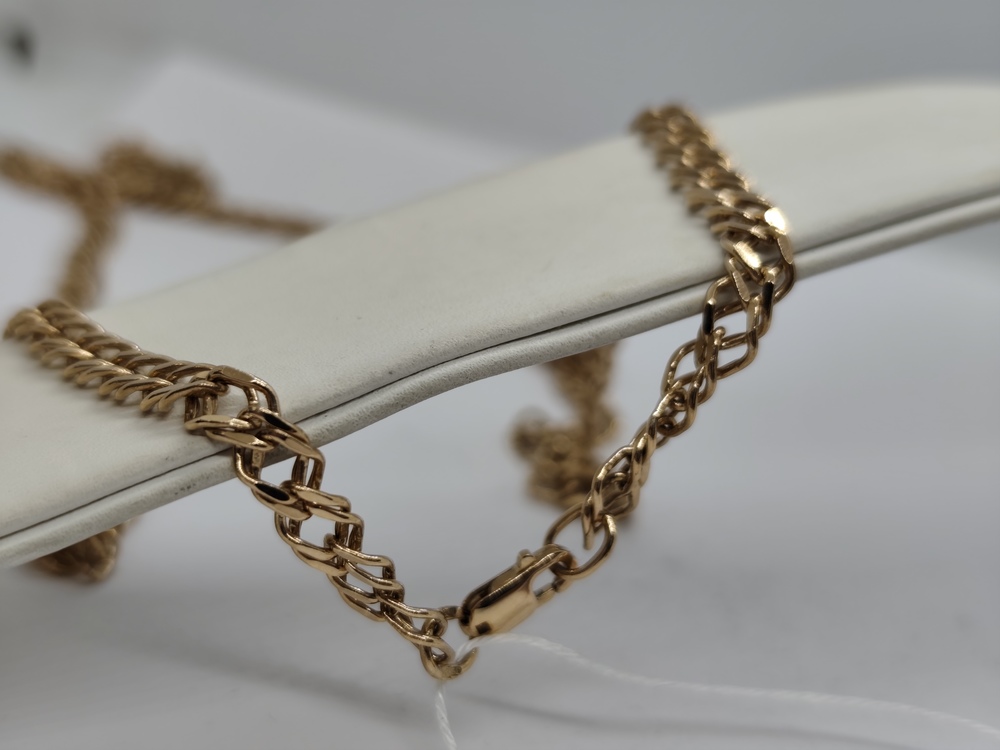 ЦПР2585 ЦЕПЬ ПУСТОТЕЛАЯ Ромб двойной (Au 585)