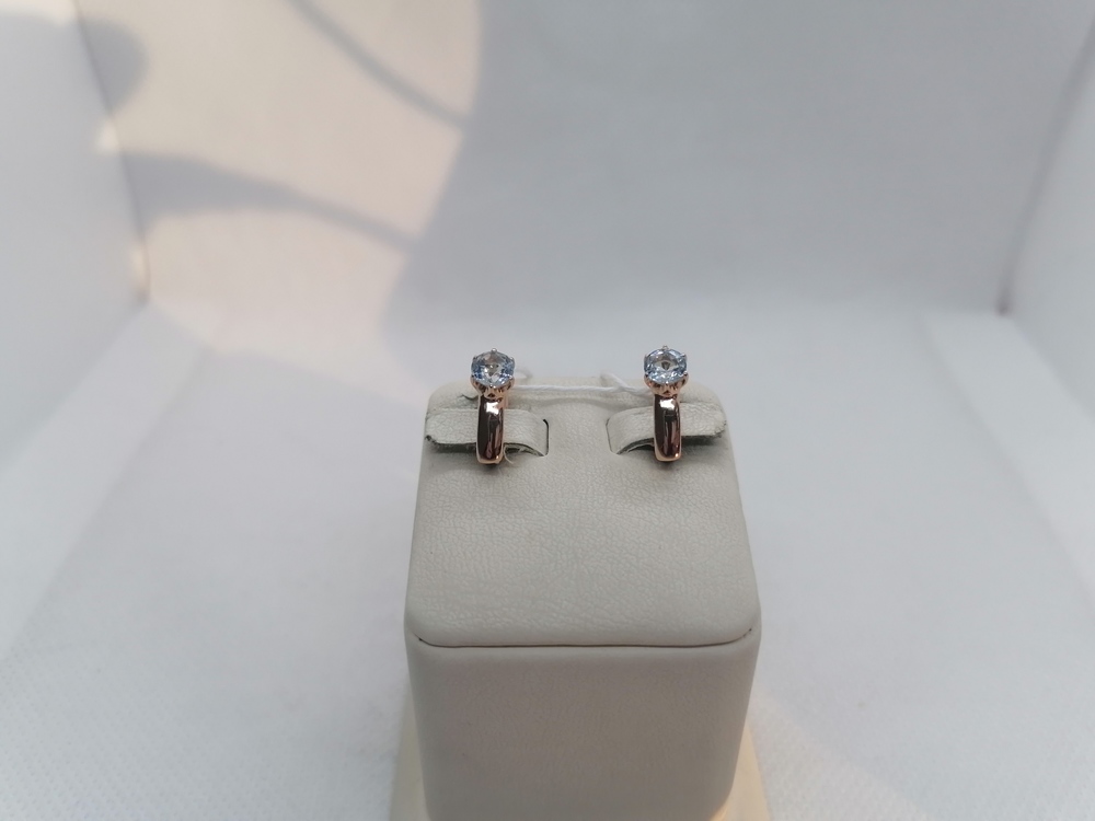 СЕРЬГИ С КАМНЕМ (Au 585)