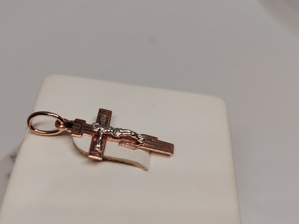 ПОДВЕСКА КРЕСТ без камня (Au 585)