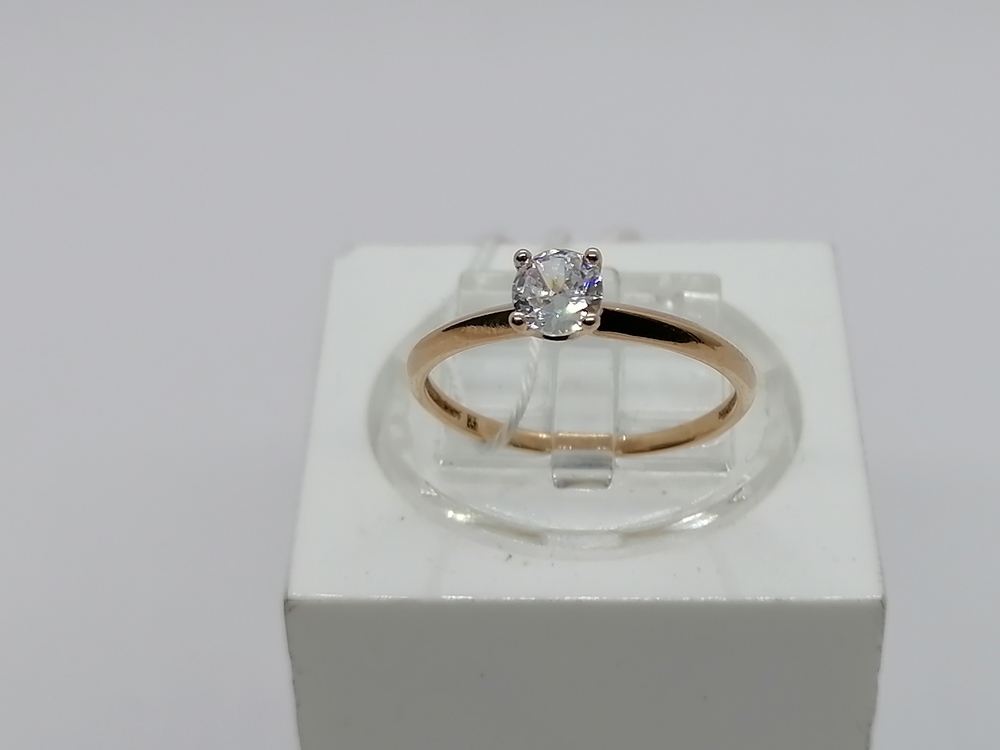 КОЛКМ585 КОЛЬЦО С КАМНЕМ (Au 585)