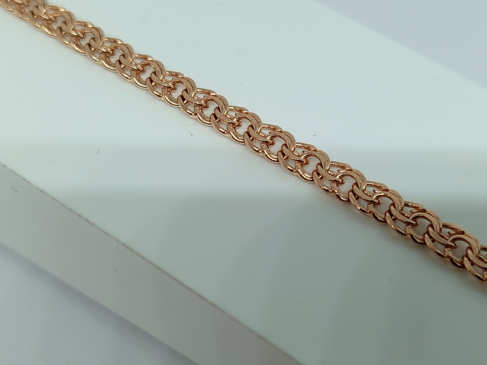 БЛБ585 БРАСЛЕТ ПОЛНОВЕСНЫЙ Бисмарк (Au 585)