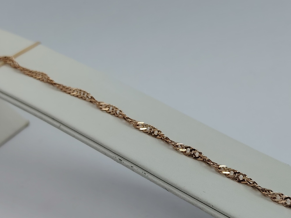 БРАСЛЕТ ПОЛНОВЕСНЫЙ Сингапур Au 585